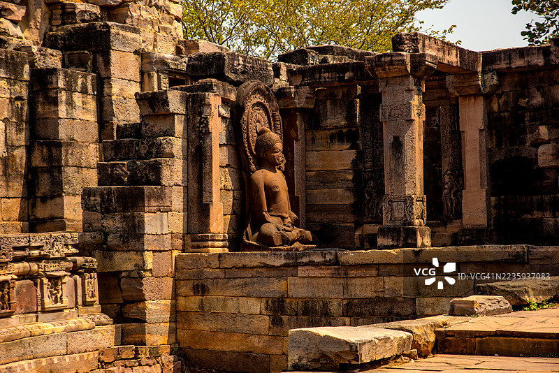 印度中央邦联合国教科文组织世界遗产地，桑奇佛塔遗址。图片素材