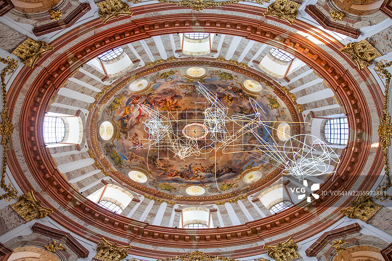 维也纳圣查尔斯教堂图片素材