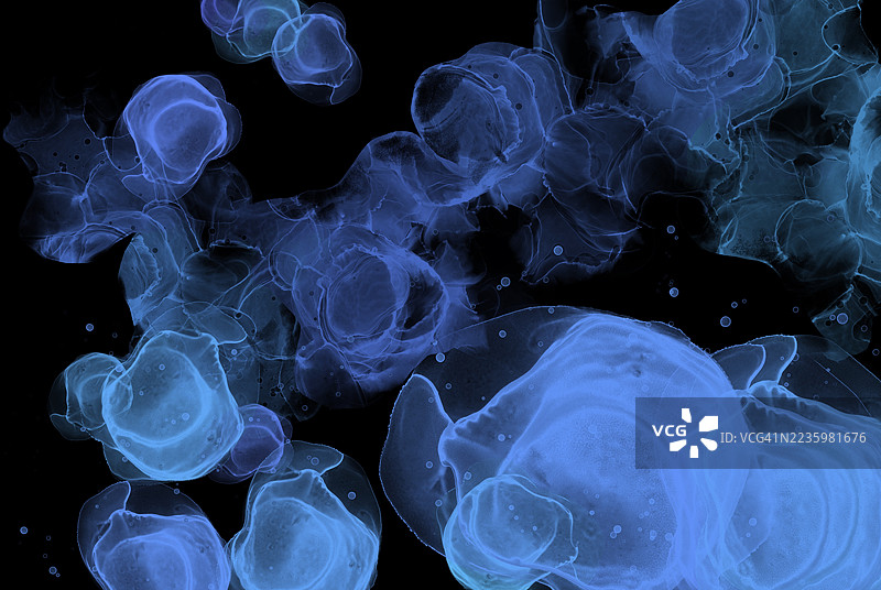 酒精墨水艺术抽象背景图片素材