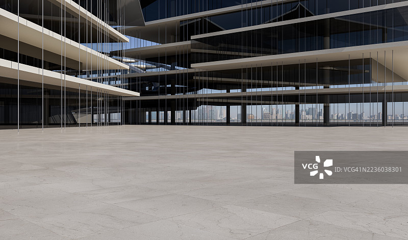 现代建筑空间与城市景观视图图片素材