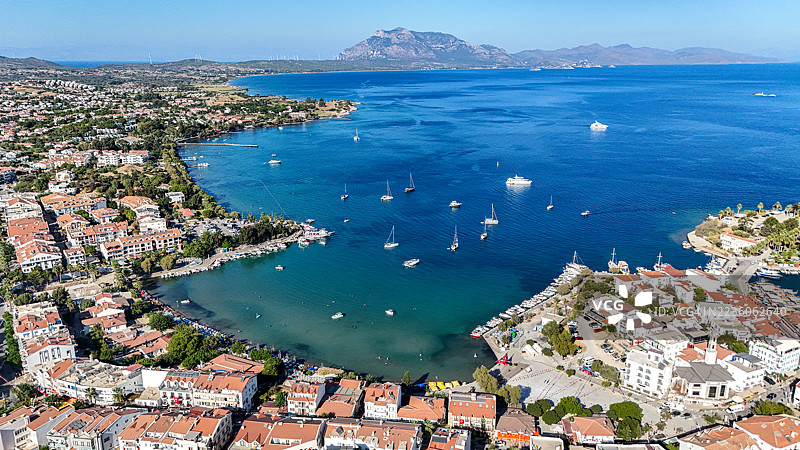 达恰的库姆卢克海滩、医院海滩和市中心图片素材