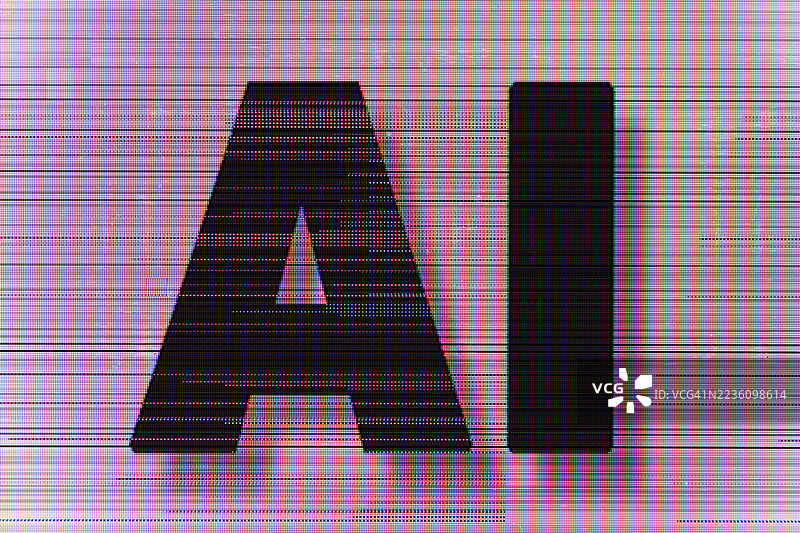 计算机屏幕上的人工智能图片素材