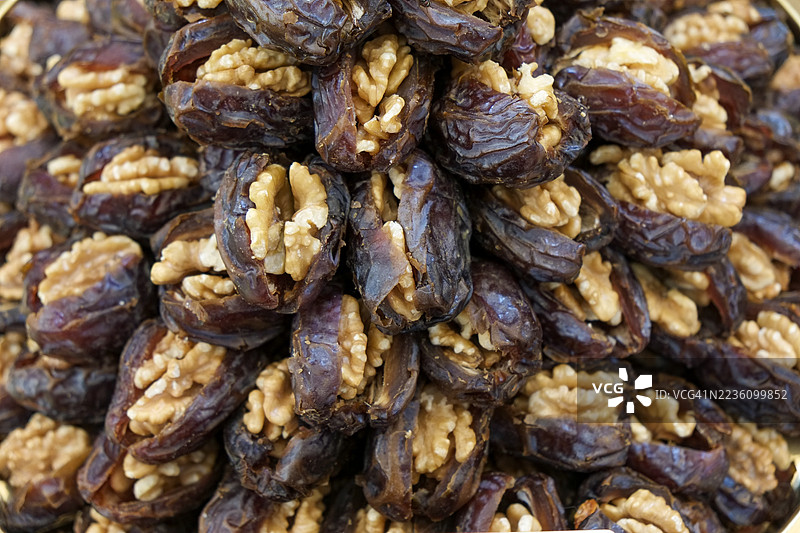 纳什市场的核桃夹枣特写镜头图片素材