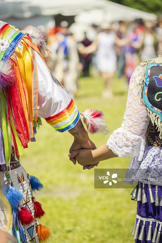多伦多约克堡的印第安原住民集会图片素材