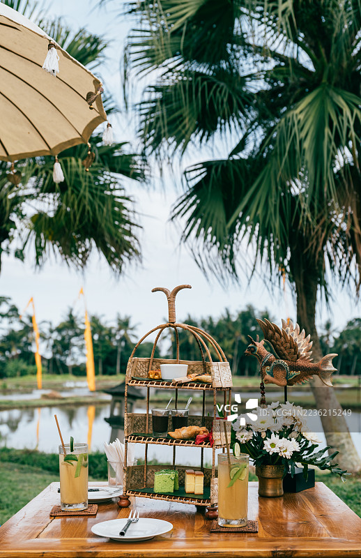 巴厘岛下午茶图片素材