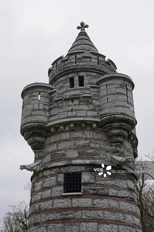 比利时布鲁塞尔的图尔德图尔奈塔特写图片素材