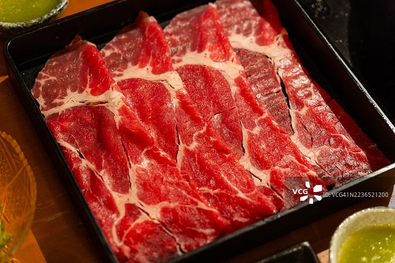 一块带有白色条纹的肉排图片素材