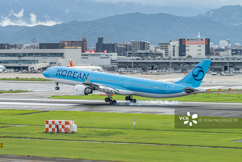 日本福冈市的福冈机场图片素材