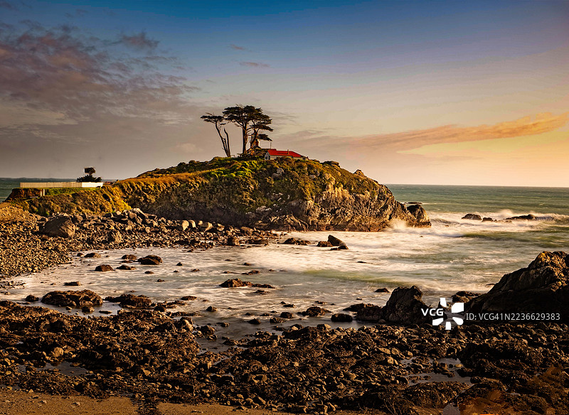 电池角灯塔图片素材