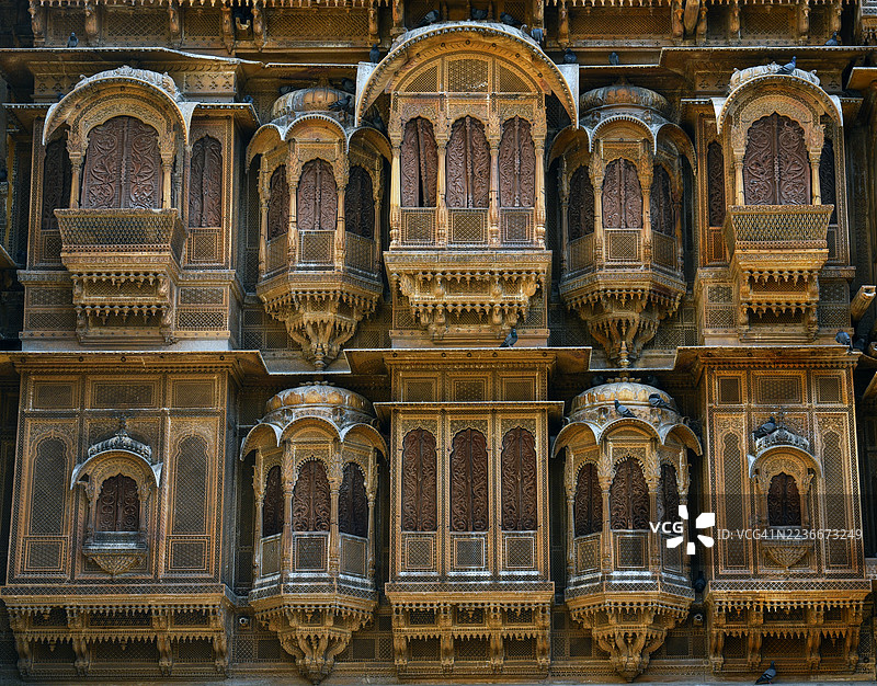 帕特旺基哈维利，杰伊萨尔梅尔，拉贾斯坦图片素材