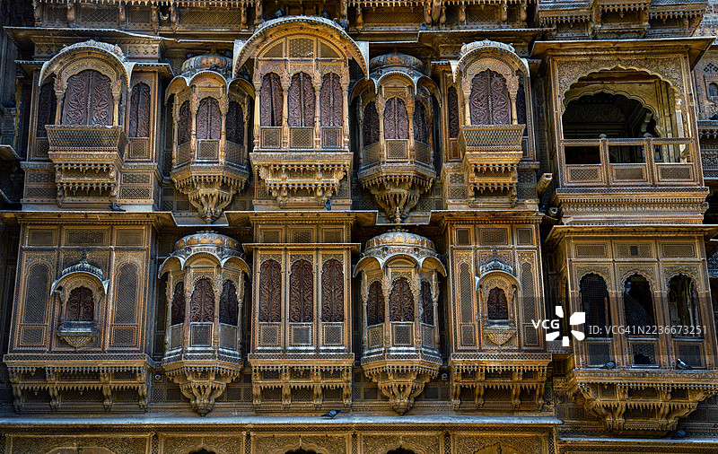 帕特旺基哈维利，杰沙梅尔，拉贾斯坦图片素材