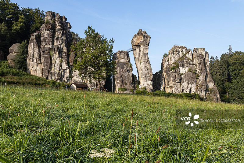 旅行目的地：特奥图堡森林的外斯特奈石图片素材