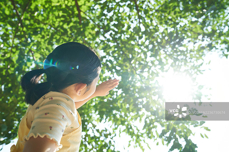 女孩，儿童，热浪，夏天图片素材