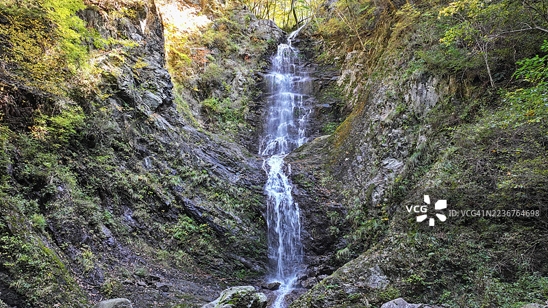 智异山国家公园瀑布，位于庆尚南道河东郡双溪寺东北方向图片素材