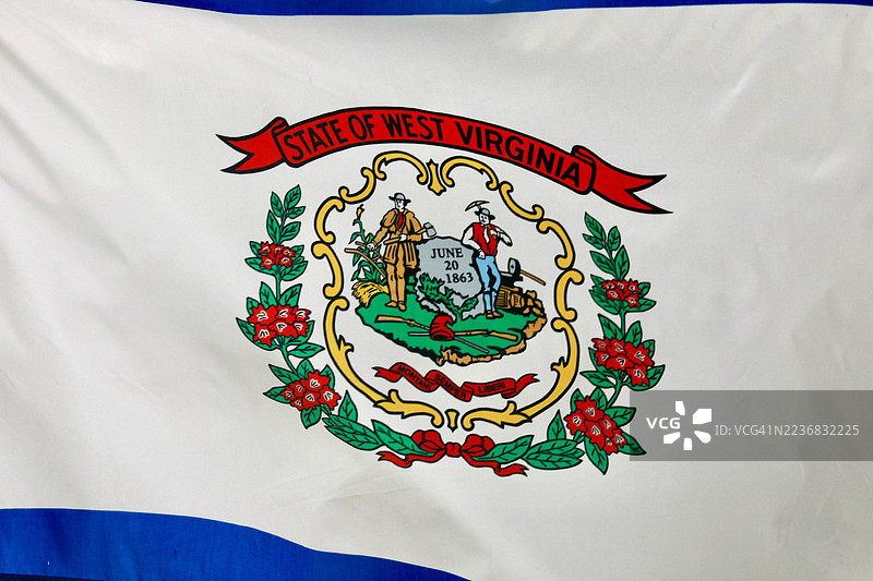美国西弗吉尼亚州州旗图片素材