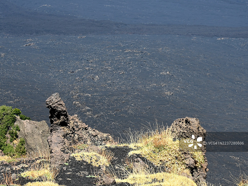 埃特纳山坡上的博韦谷图片素材
