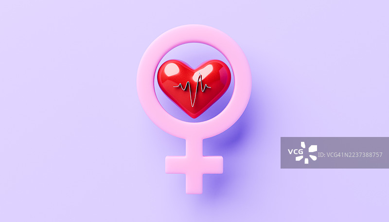 女性心血管健康概念图片素材