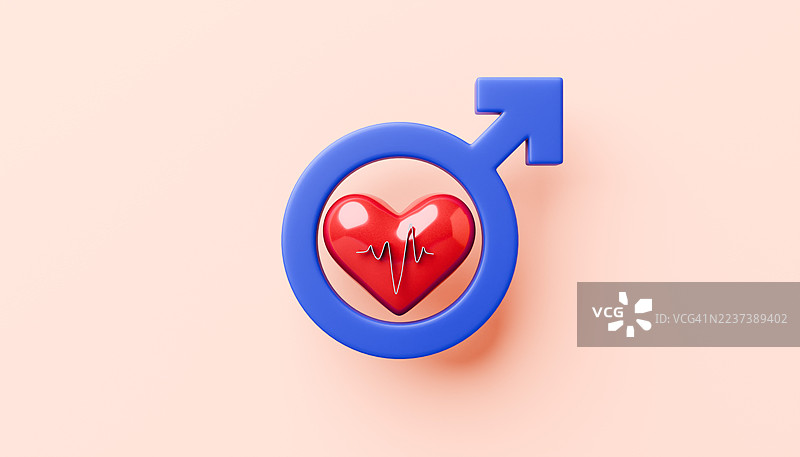 男性心血管健康概念图片素材