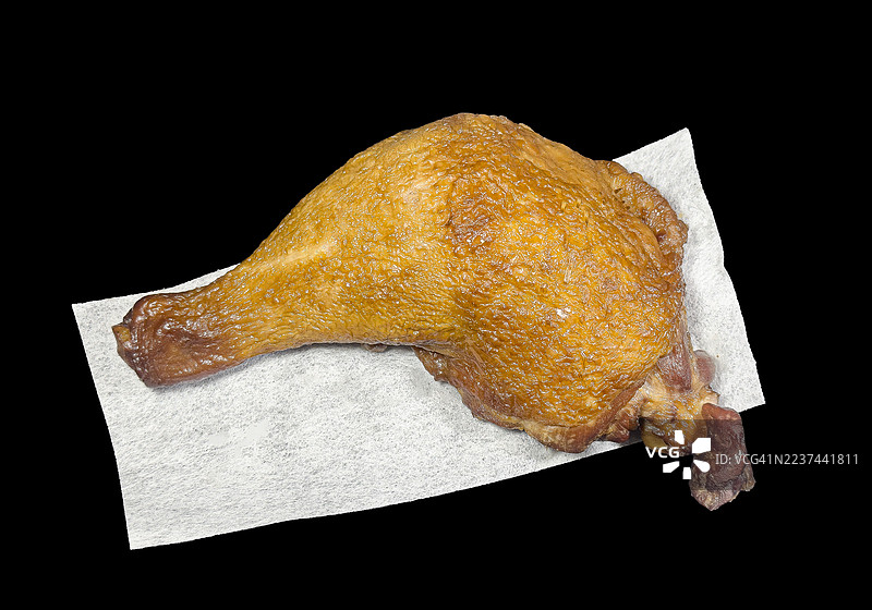 金色烟熏鸡腿图片素材