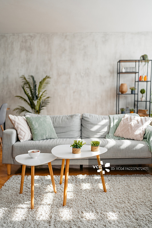 一个空旷的现代客厅图片素材