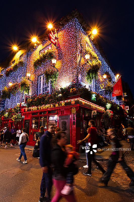 爱尔兰都柏林圣殿酒吧区图片素材