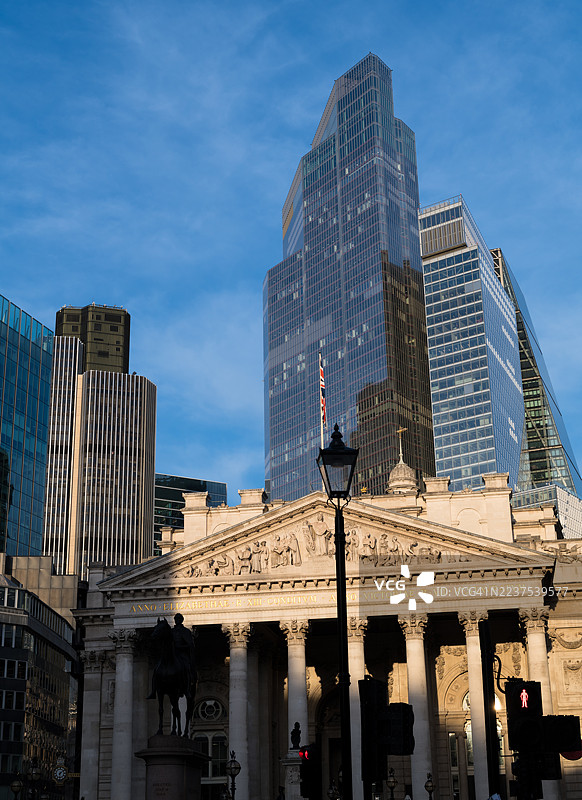 伦敦市天际线在日落时分图片素材