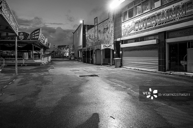 科尼海滩波斯考尔废弃的游乐场图片素材