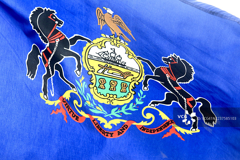 宾夕法尼亚州州旗图片素材