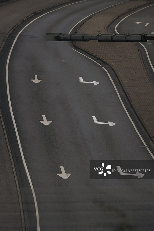 交通道路的鸟瞰图图片素材