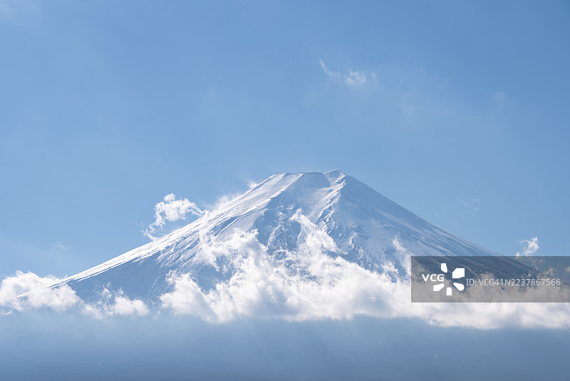 雪山富士山与云（特写）图片素材