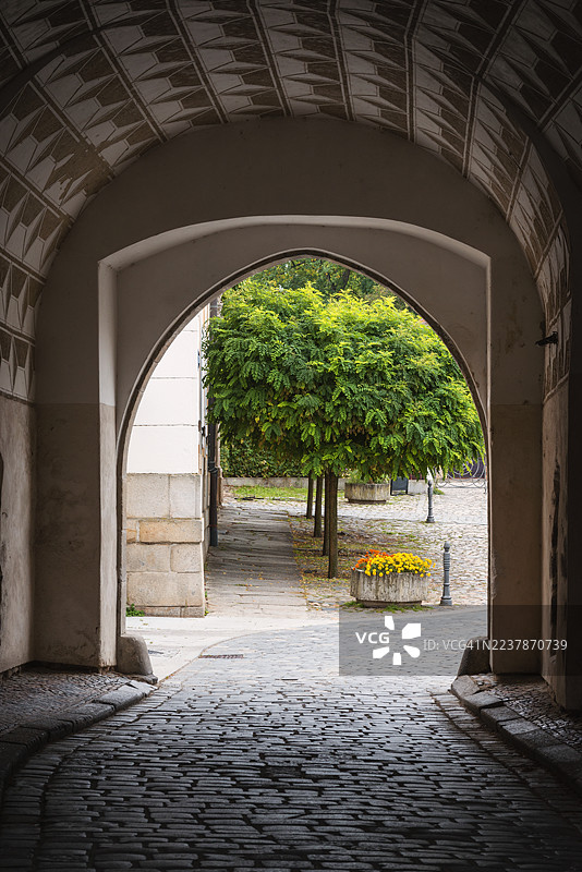 特热邦斯维宁斯卡门通道，南波西米亚图片素材