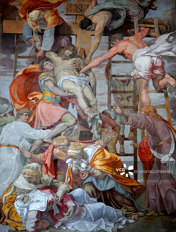 三位一体山教堂-达尼埃莱·达·沃尔泰拉-基督降架图片素材