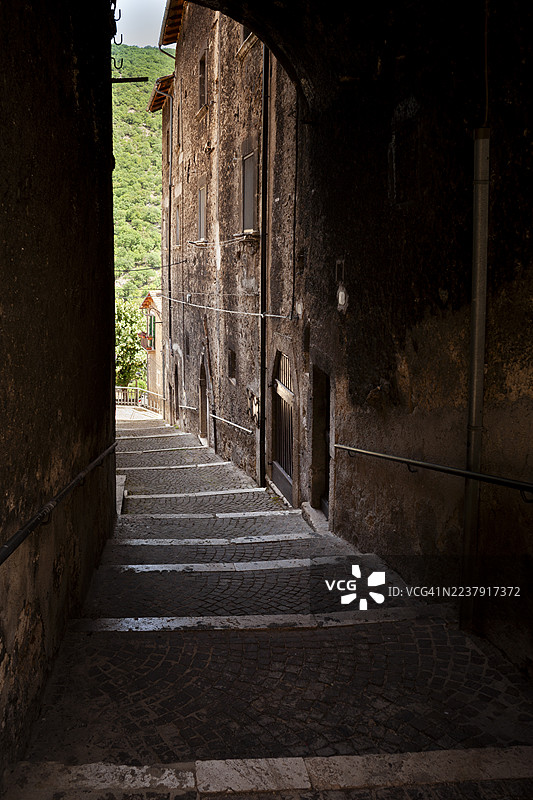 斯卡诺山村图片素材