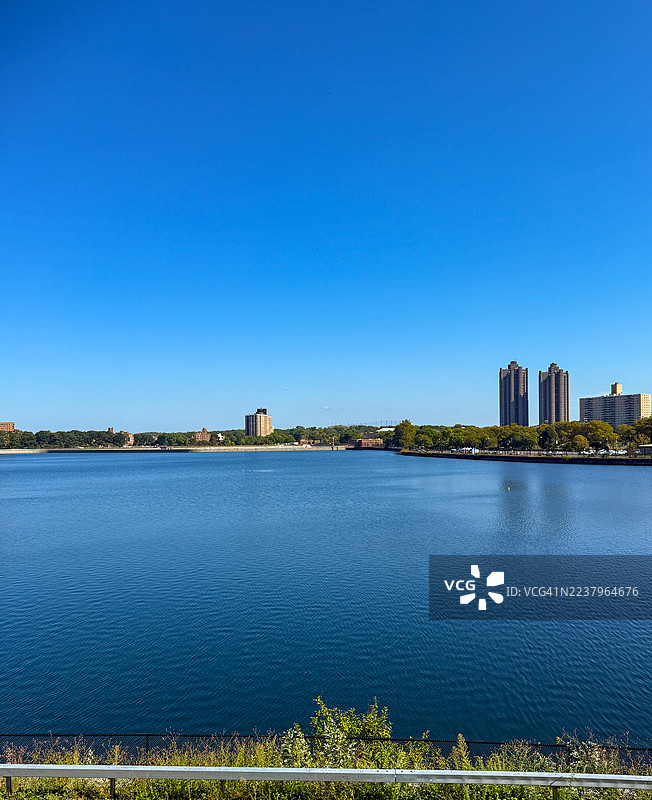 布朗克斯的宽广水库景观图片素材