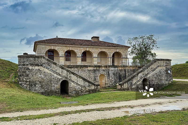 法国波尔多大西洋入口处的梅多克堡图片素材