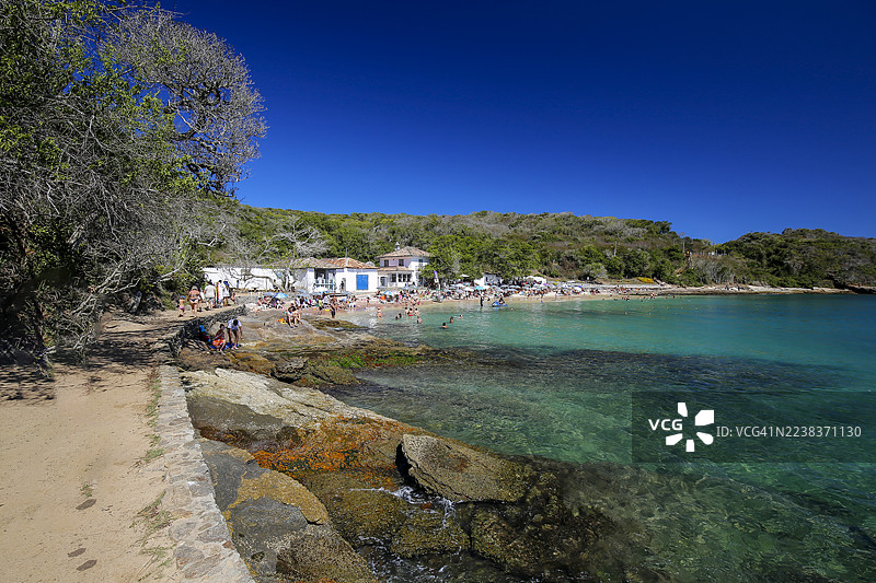 巴西里约热内卢布齐奥斯阿泽达海滩图片素材