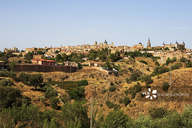 西班牙卡斯蒂利亚-拉曼恰省托莱多老城图片素材
