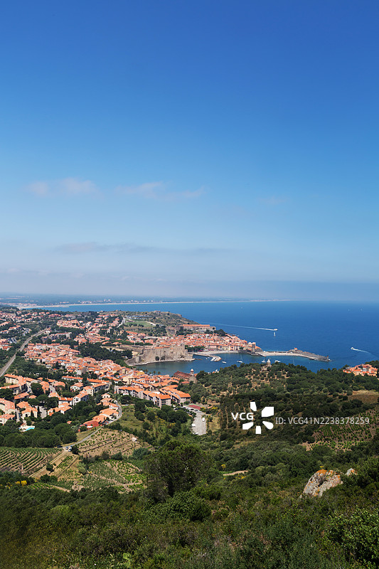 科利尤尔 - 法国南部地中海旁的古老村庄（法国蔚蓝海岸）图片素材