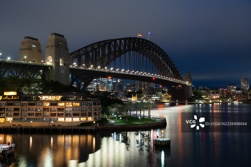 悉尼港大桥的黎明图片素材