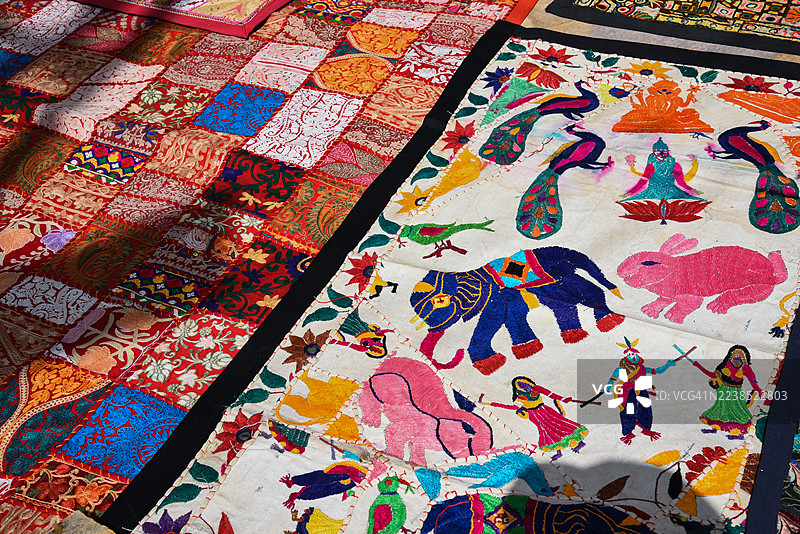 印度的手工艺品，可供全球销售图片素材