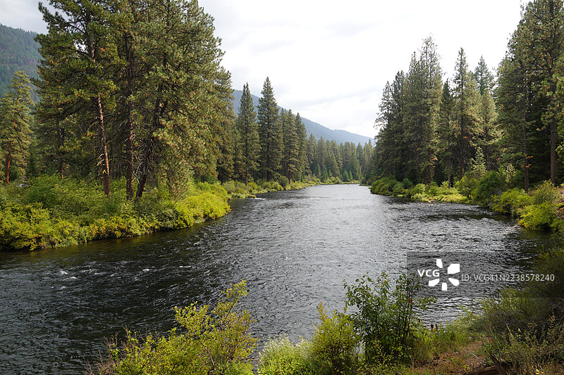 梅托留斯河，俄勒冈州图片素材