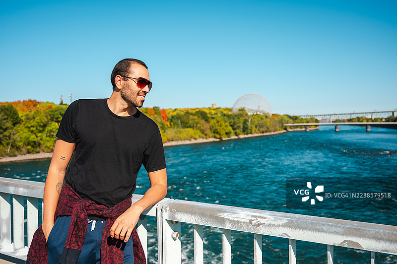 让·德拉波公园的男人在蒙特利尔图片素材