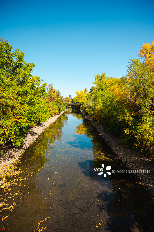 秋季蒙特利尔的让·德拉波公园图片素材