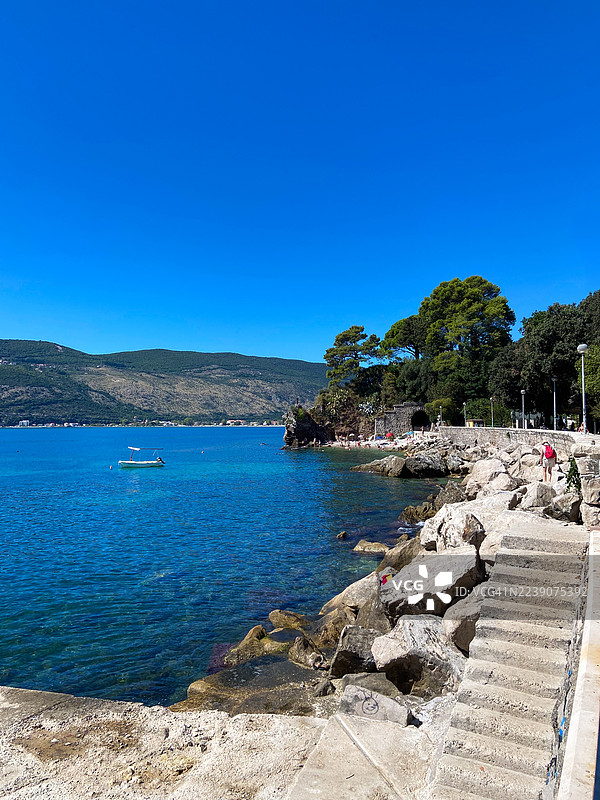 亚得里亚海的美丽景色图片素材