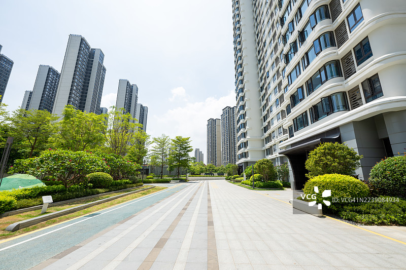住宅小区的入口门图片素材