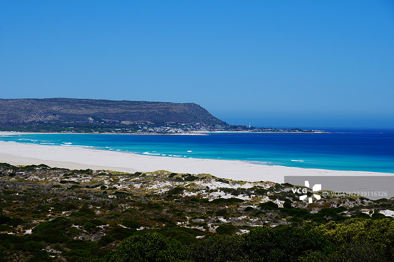 南非诺德胡克原始的白色沙滩，大西洋，南非图片素材