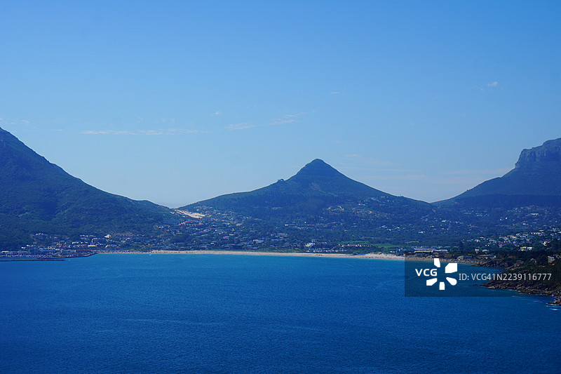 南非开普敦的休特湾海滩和休特湾区域景观图片素材