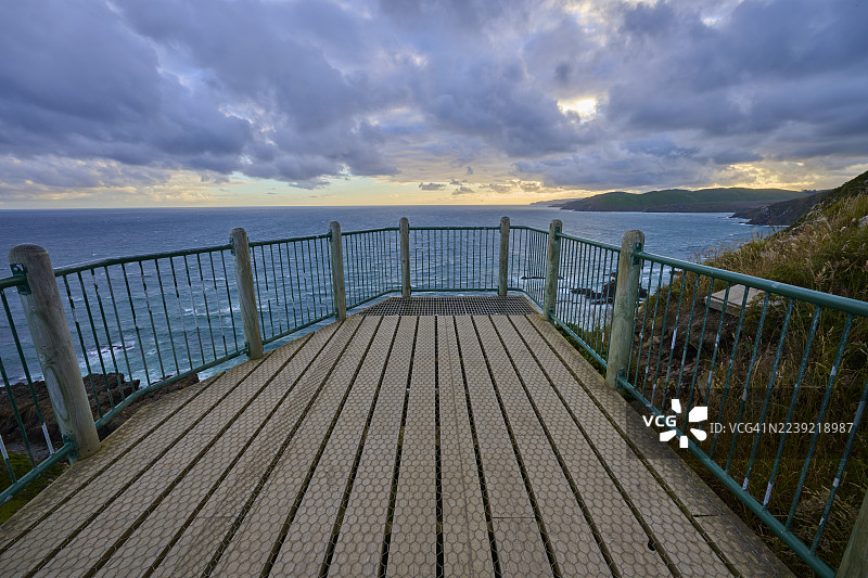 新西兰南岛奥塔哥地区阿胡里里平原，努盖特角灯塔附近的景观图片素材