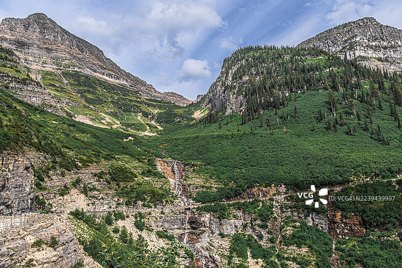 干草堆 the Butte and Bird Woman Falls图片素材