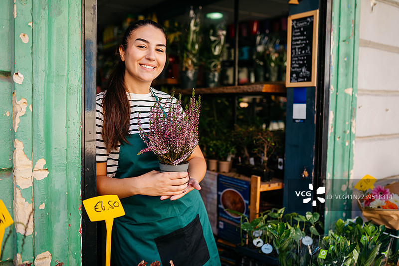 女花艺师图片素材